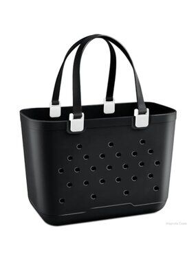 XL EVA Rubber Beach Tote Bag Waterproof Sandproof Zipper Pocket